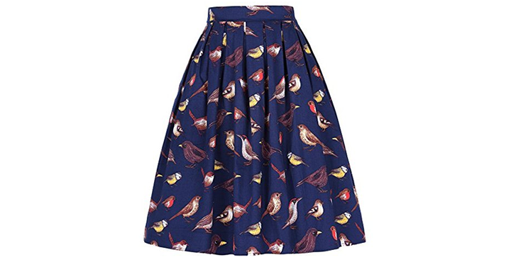 GRACE KARIN Women Pleated Vintage Skirts – Florals/Prints! Priced from $11.99!