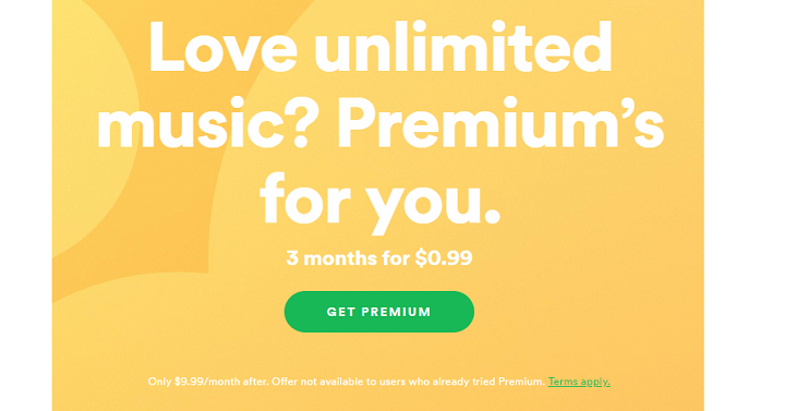 3 Months of Spotify Premium for FREE!