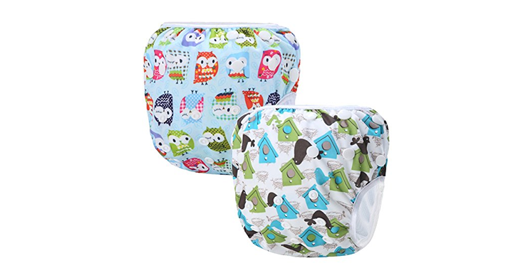 2 Pack Reusable Washable Baby Swim Diapers – Just $10.99!