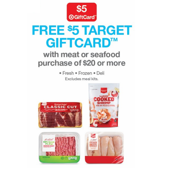 Target: FREE $5 Target Gift Card with $20 Meat Purchase!