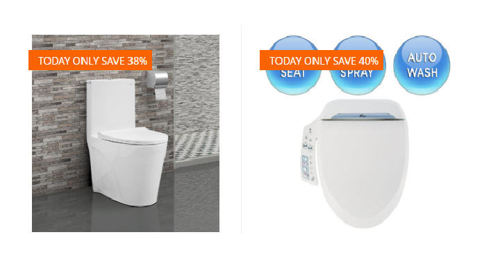 Home Depot: Take Up to 40% off Select Toilets & Bidet Seats! Today, May 16th Only!