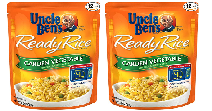 UNCLE BEN’S Ready Rice: Garden Vegetable (12pk)  Only $12.94 Shipped!