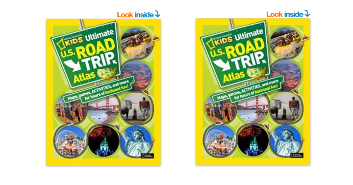 National Geographic Kids Ultimate U.S. Road Trip Atlas Activity Book Only $5.99! Fun Road Trip Activity!