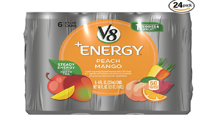 V8 +Energy 8 Ounce, 6 Count (Pack of 4) Only $11.46 Shipped! That’s Only $0.48 Each!