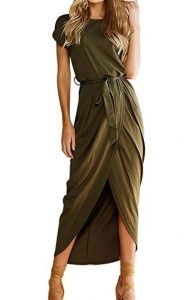 Long Wrap Style Maxi Dress as low as $9.99!