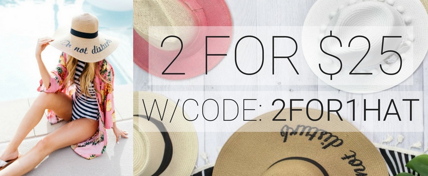 Cents of Style – 2 For Tuesday – CUTE Summer Hats – Just 2 for $25! FREE SHIPPING!