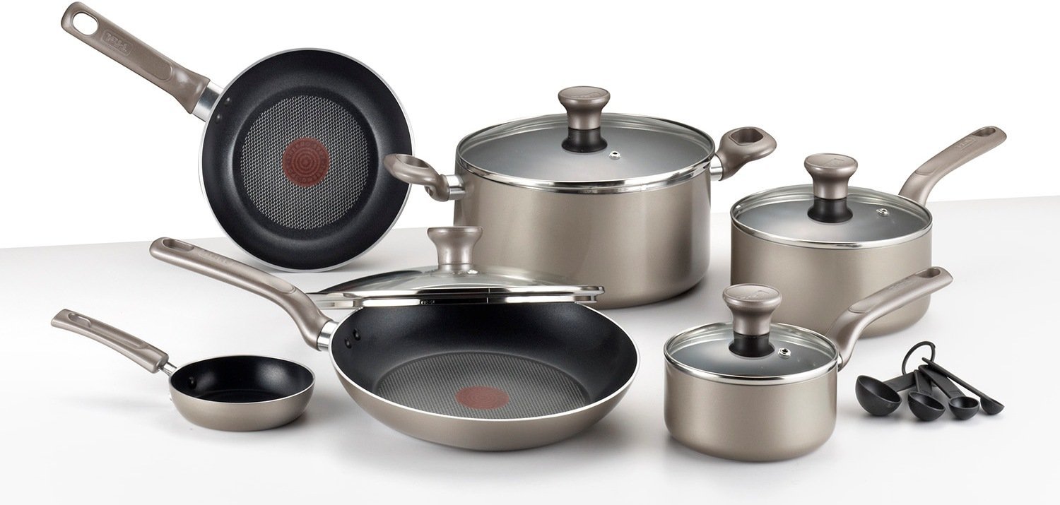 T-Fal 14-pc Nonstick Thermo-Spot Oven Safe Cookware Set—$41.99!!