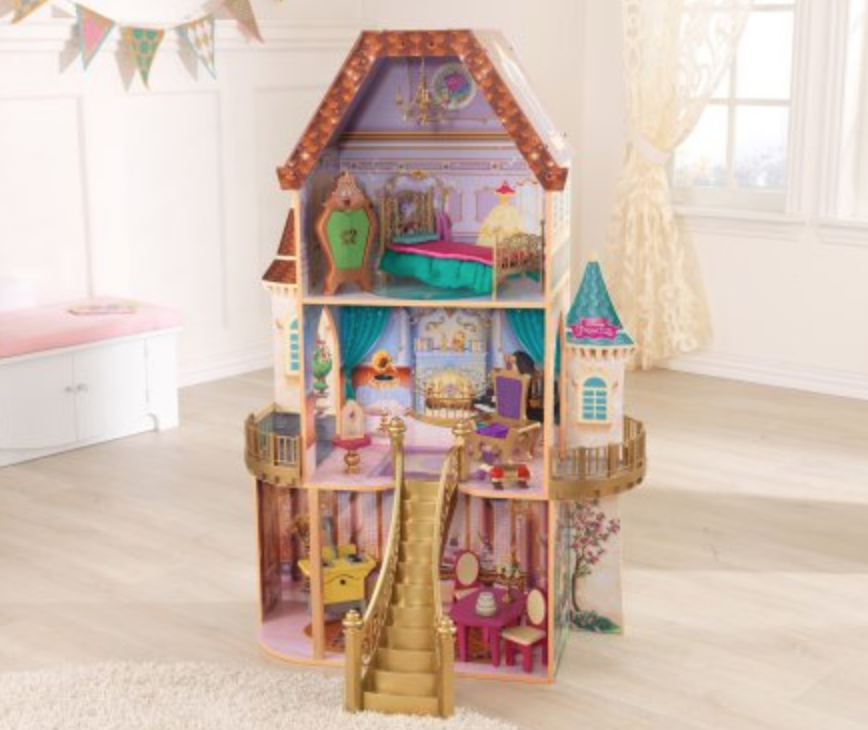 KidKraft Disney Princess Belle Enchanted Dollhouse with 13 Accessories—$64.99!