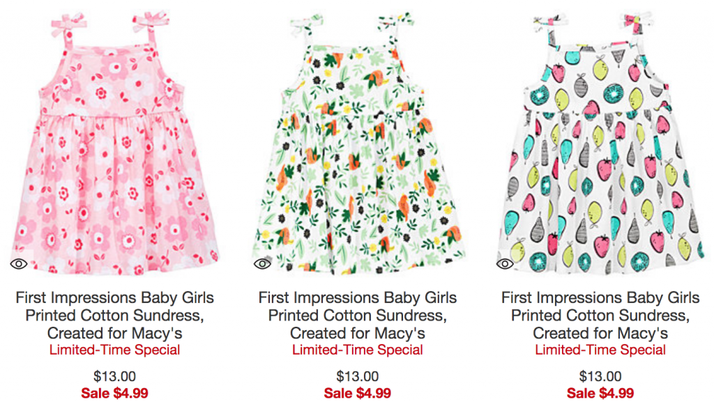 Baby Girl Sundresses Just $4.99 At Macy’s!