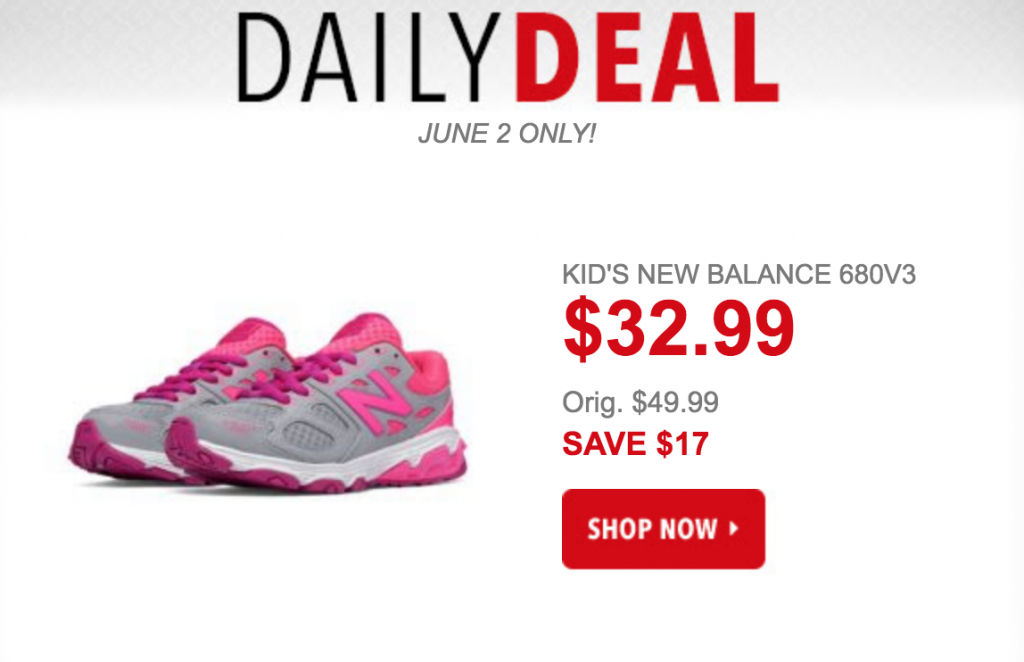 Kids New Balance 660V3 Girls Running Shoe Just $32.99 Today Only!