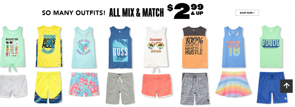 Children’s Place: Mix & Match & Graphic Tee’s Just $2.99!