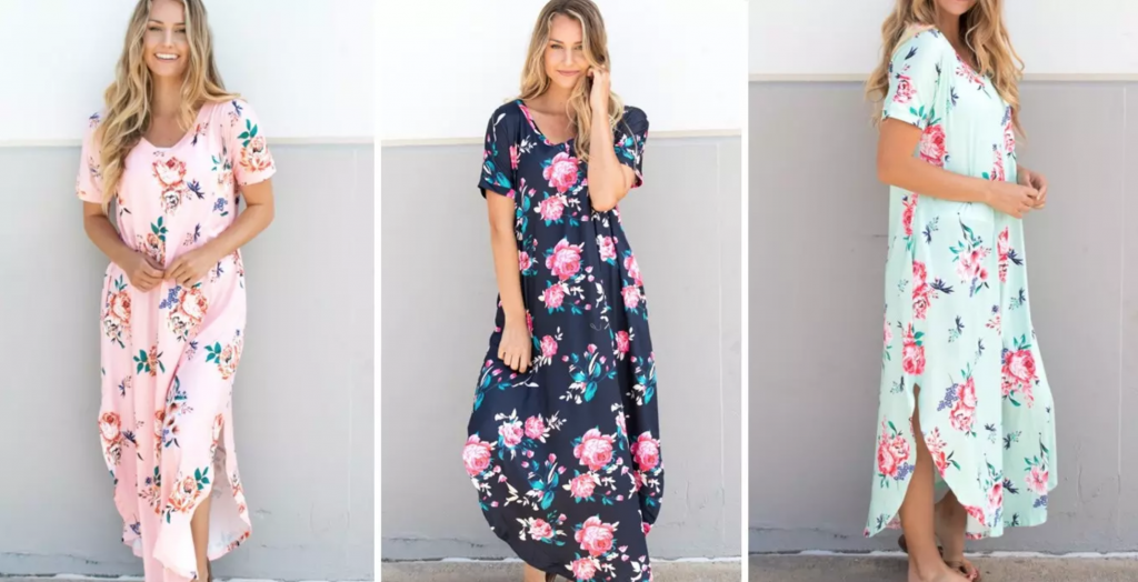 Relaxed Floral Maxi Dress Blowout Just $12.99! (Reg. $44.99)