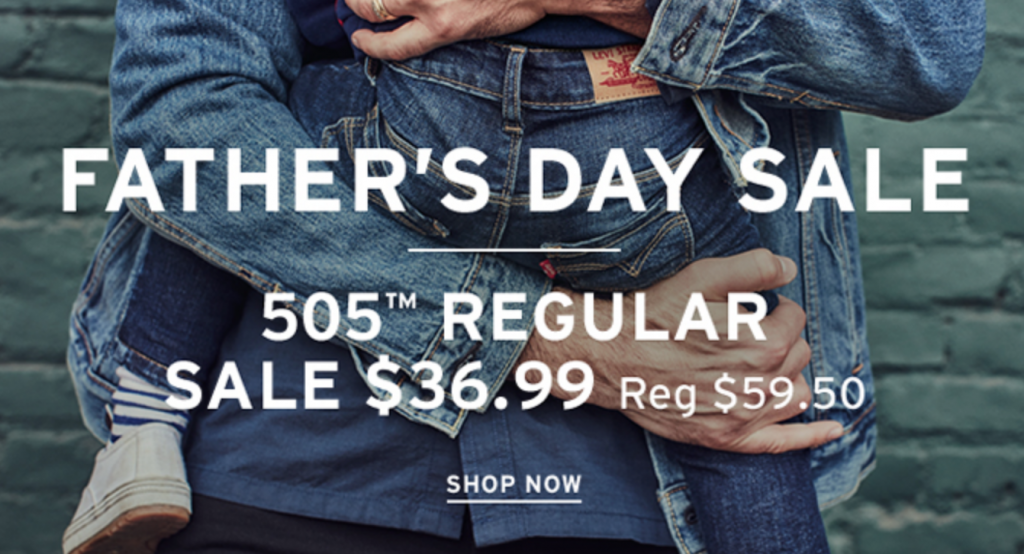 Levis 505 Jeans Just $36.99 For Dad!