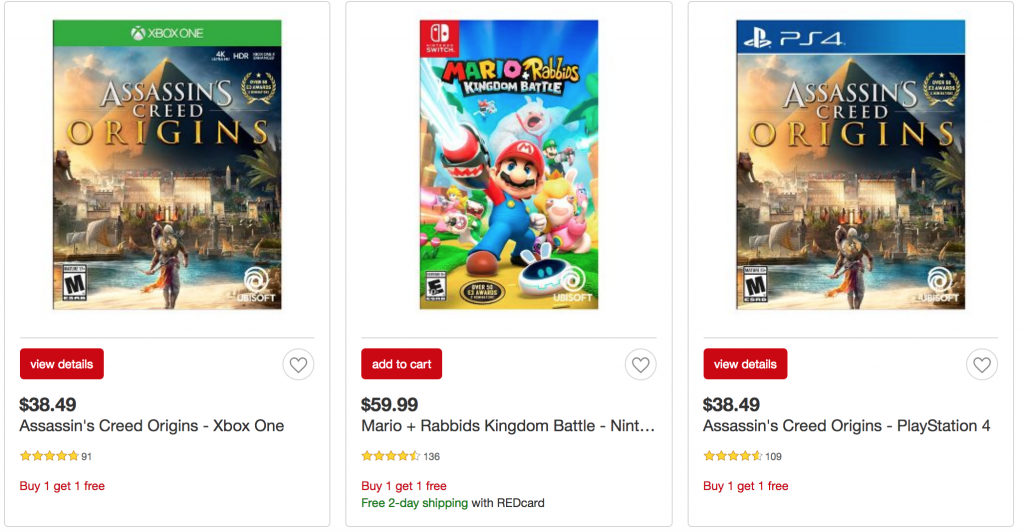 Select Video Games BOGO FREE At Target!