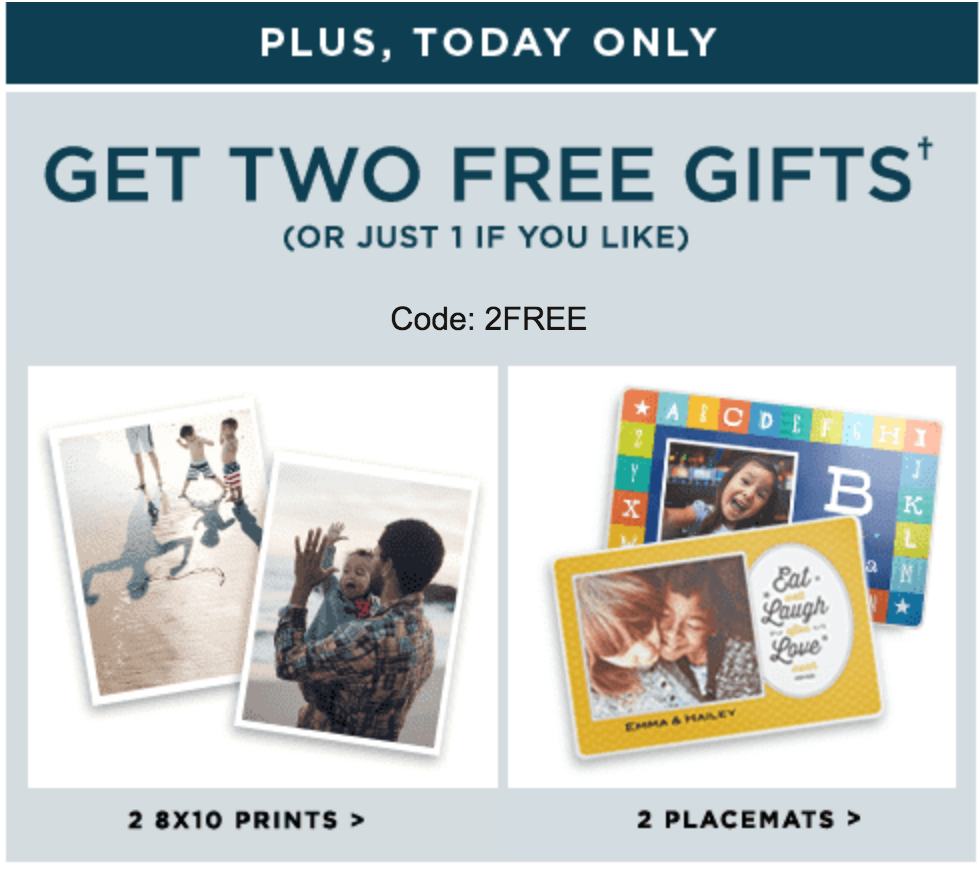Two FREE Gifts From Shutterfly Today Only! Just Pay Shipping!