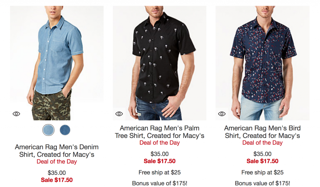 Men’s Casual Shirts As Low As $17.50 Today Only! (Reg. $50.00)