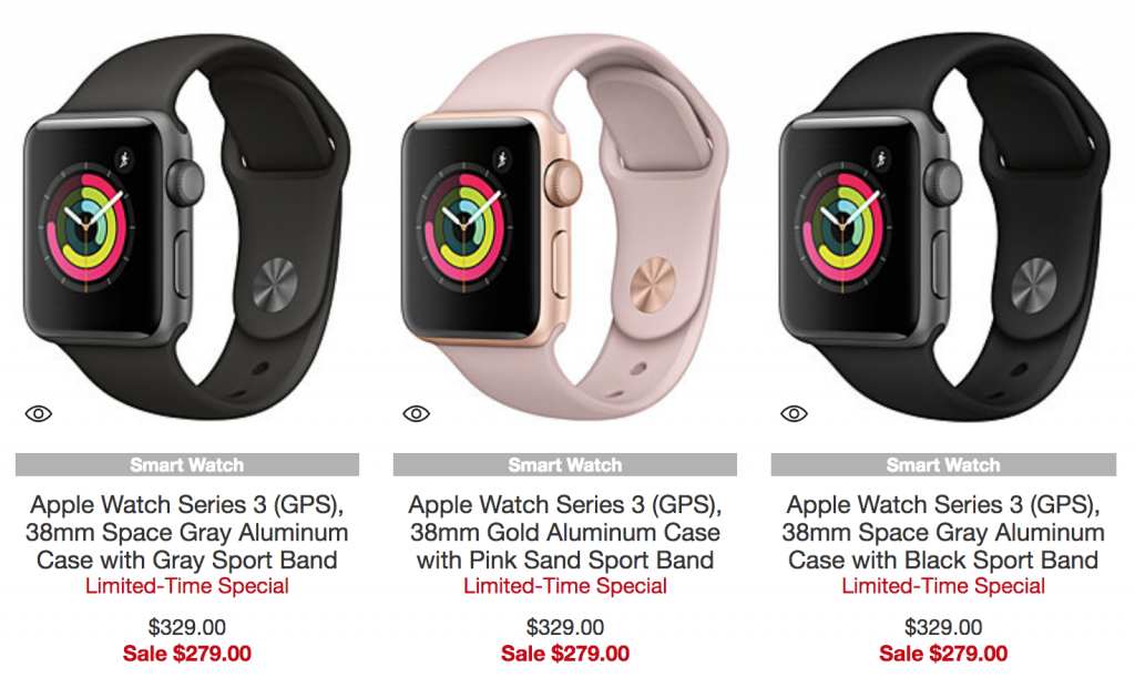 Apple Watch Series 3 $279.00 At Macy’s! Plus, Get A FREE Gift With Purchase!