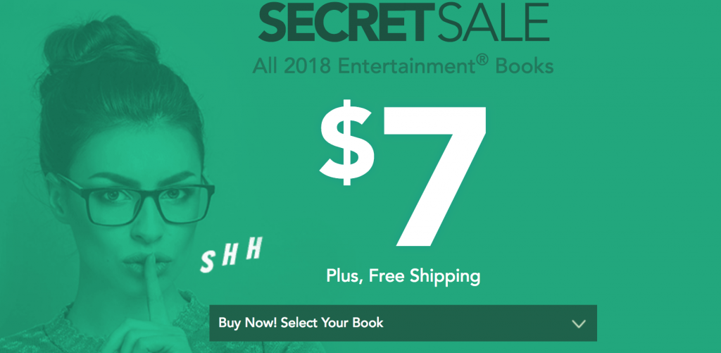 Secret Sale! 2018 Entertainment Books Just $7.00 Shipped!