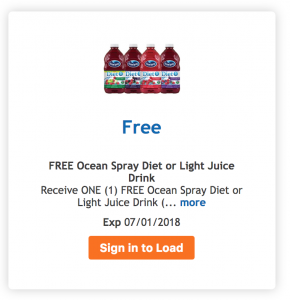Free Friday Download: Log In & Download A Coupon For FREE Ocean Spray Juice!