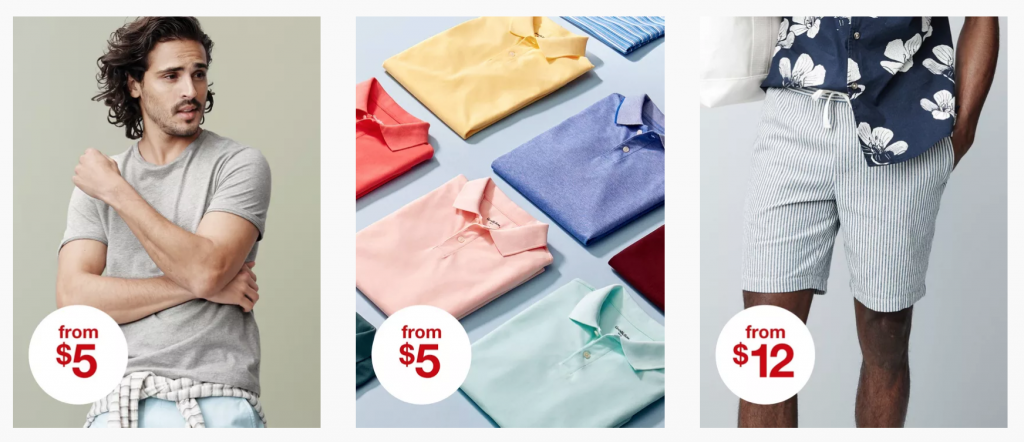 Tee’s, Polo’s & Shorts Starting At $5.00 At Target! Just In Time For Father’s Day!