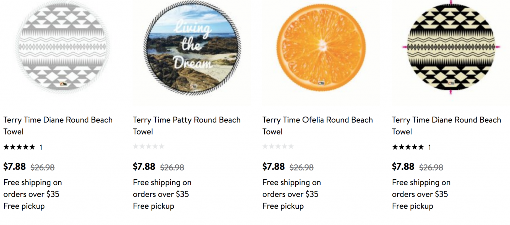 Terry Time Round Beach Towel $7.88! (Reg. $26.98)