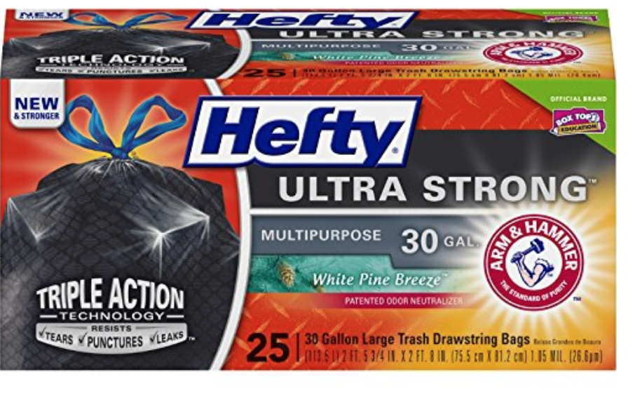 Hefty Ultra Strong Large Trash Bags 30 Gallon 25-Count Just $4.56 Shipped!