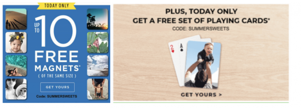 Shutterfly FREE Gifts! Grab 10 Magnets Or A Set Of Playing Cards Today Only!