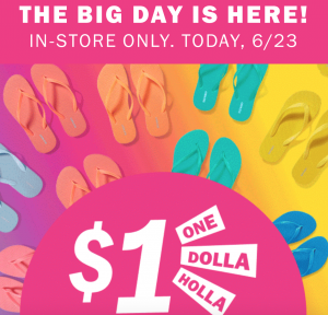 Old Navy $1.00 Flip Flop Sale Is TODAY! Shop In-Store Only!