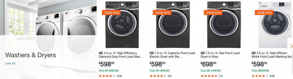 Save Over 40% On Select Washers & Dryers At Home Depot!