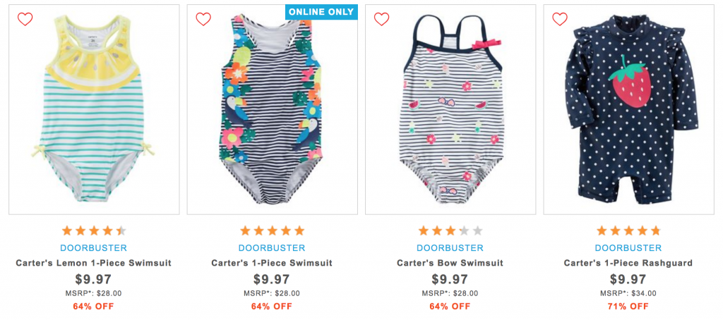 $9.97 Swim At Carters! Stock Up Price! $9.97 Swim At Carters! Stock Up Price!