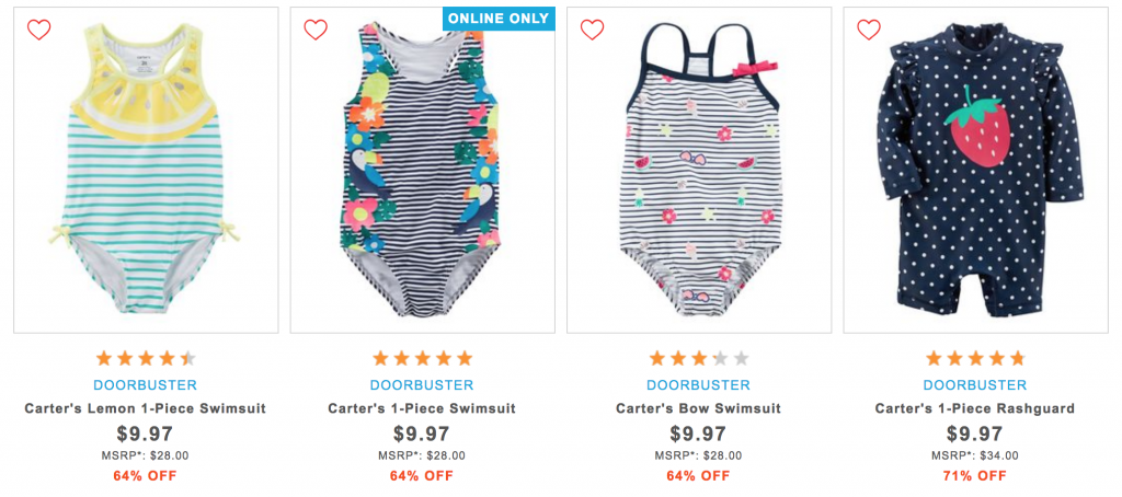 $9.97 Swim At Carters! Stock Up Price!