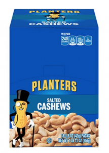 Planters Cashews, Salted Single Serve Pack 18-Count Just $9.88!