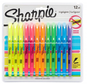 Sharpie Pocket Highlighters 12-Count Just $4.97 As Add-On!