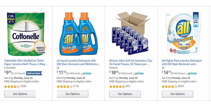 Amazon: $10 Off Your $50 Purchase on Household Items! (Cottonelle, Scott, All & More)