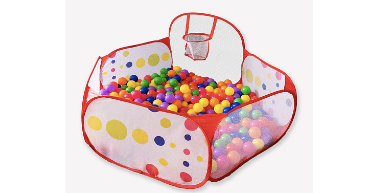FoxPlay Basketball Ball Pit with Zippered Storage Only $7.99! (Reg $30)