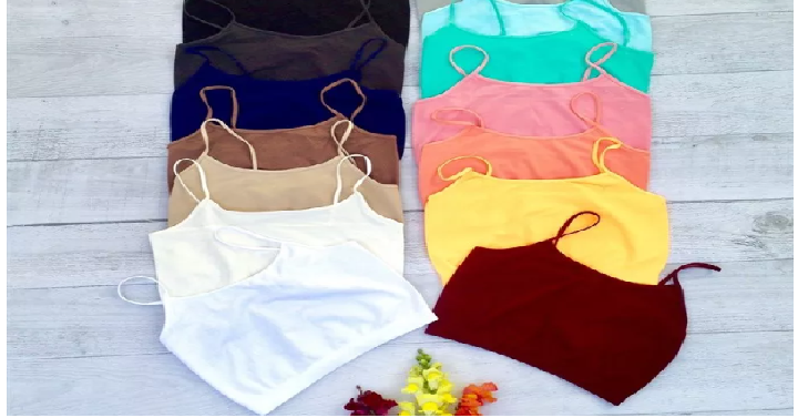 Women’s Half Camis for Layering Only $9.99! 19 Colors to Choose From!