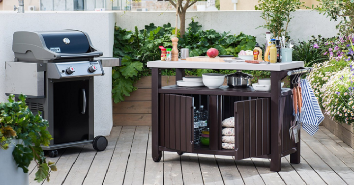 Keter Unity XL Indoor Outdoor Entertainment Serving Cart with Metal Top Only $116.73 Shipped! (Reg. $240)