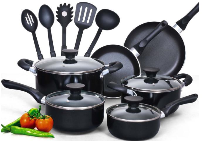 Cook N Home 15-Piece Nonstick Stay Cool Handle Cookware Set – Only $39.99 Shipped!