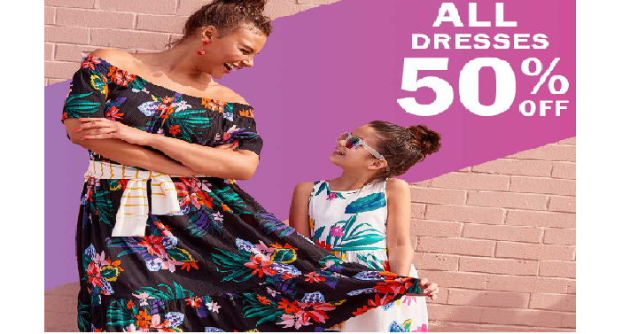 Old Navy: Take 50% off Dresses! Prices Starting at Only $13.50 for Women & $10 for Girls!