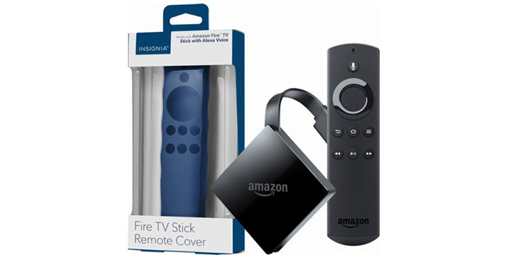 Amazon Fire TV with 4K Ultra HD and Alexa Voice Remote and Insignia Fire TV Stick Remote Cover – Just $49.99!