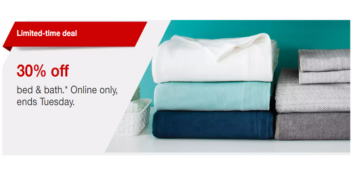 Target: Save 30% Off Bed & Bath Items Online – Today Only! Beach Towels Only $8.00!