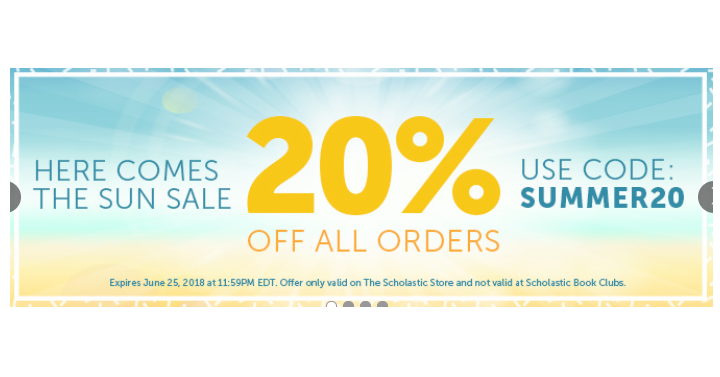 Scholastic: Save 20% Off Site-Wide!