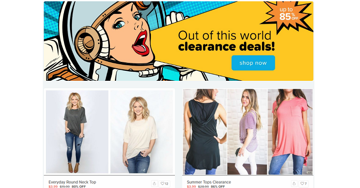 Groopdealz: Out of This World Clearance Deals! Women’s Tops Only $3.99 & More!