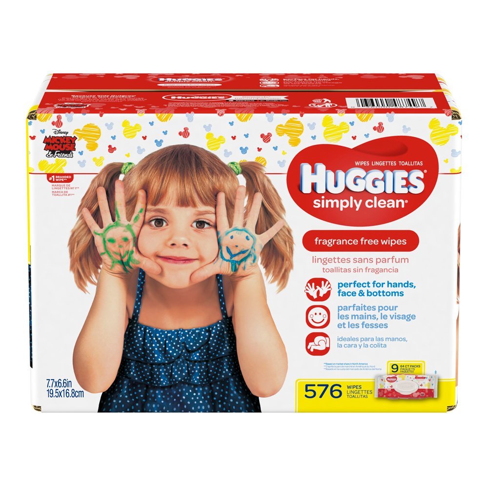 Huggies Simply Clean Fragrance-Free Baby Wipes (576 Count) Only $11.65 Shipped!