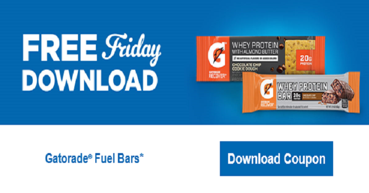 FREE Gatorade Fuel Bars at Smith’s! Download Your Coupon TODAY!