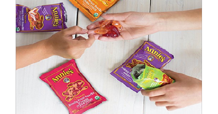 Annie’s Organic Bunny Fruit Snacks, Variety Pack, 24 Pouches Only $12.17 Shipped!