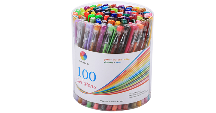 Smart Color Art 100 Colors Gel Pens Set – Just $16.99!