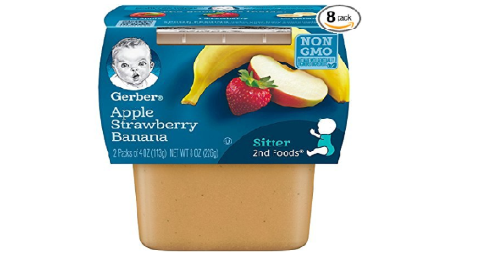 Gerber 2nd Foods Apple Strawberry Banana 2 Count (Pack of 8) Only $5.62 Shipped!