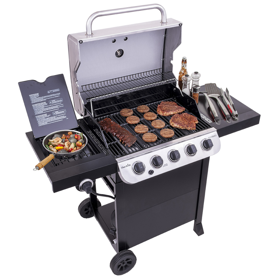 Lowe’s: Char-Broil Black And Stainless 5-Burner Liquid Propane Gas with 1 Side Burner Only $169.00! (Reg $219.00)