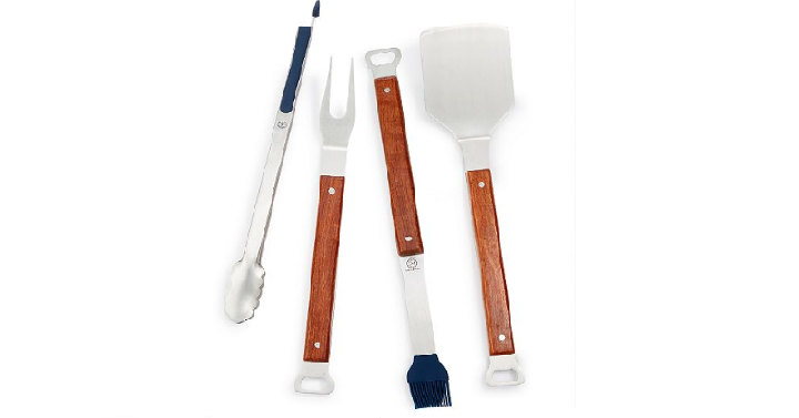 Martha Stewart Collection Wood 4-Pc Grilling Set Only $31.99! (Reg. $80)